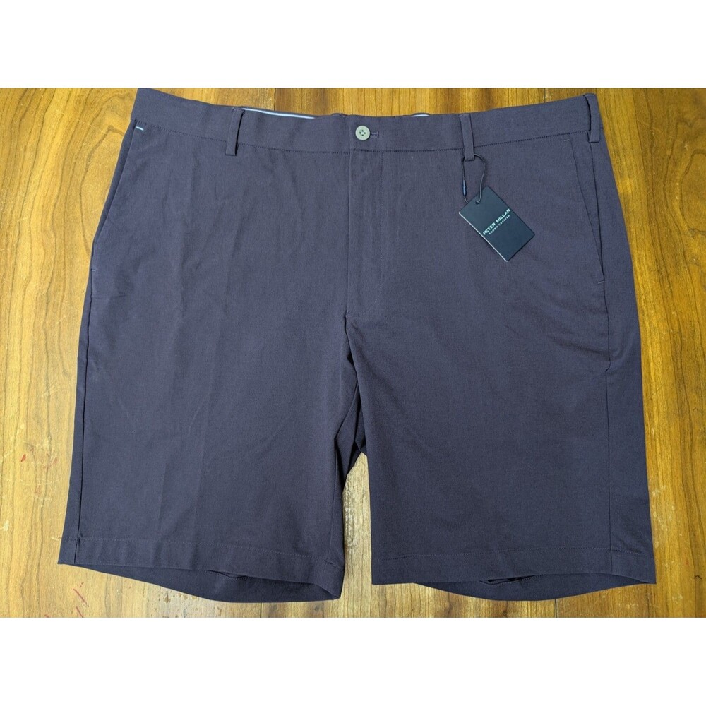NEW Peter Millar Crown Crafted $125 Size 40 Dark Plum Performance Golf Shorts 9"